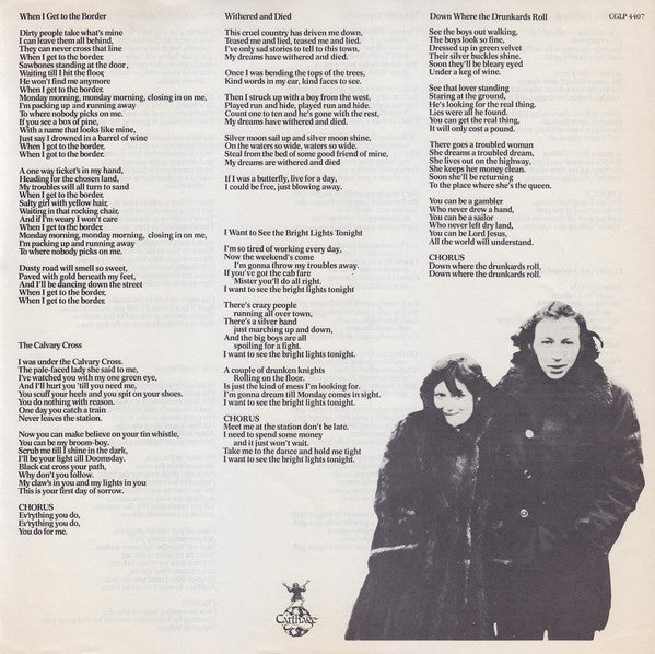 Richard & Linda Thompson : I Want To See The Bright Lights Tonight (LP, Album, RE)