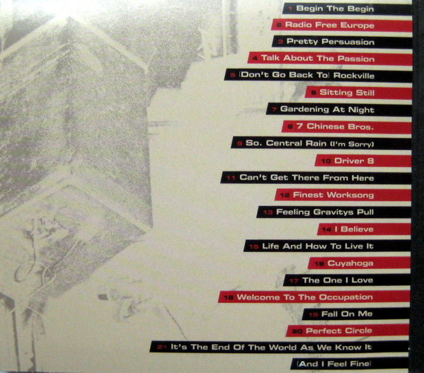 R.E.M. : And I Feel Fine...The Best Of The I.R.S. Years 1982-1987 (Collectors' Edition) (2xCD, Comp, RM, Dig)