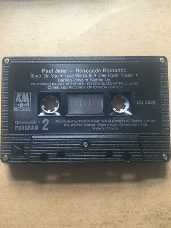 Paul Janz : Renegade Romantic (Cass, Album, Dol)