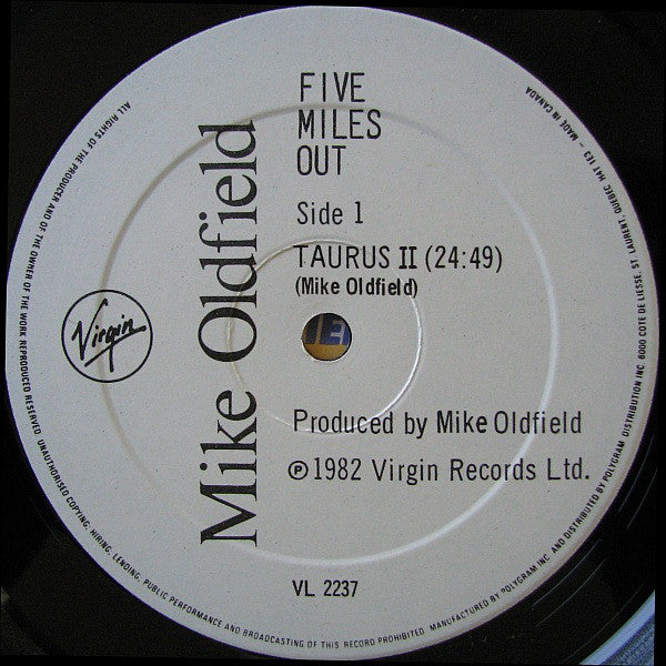 Mike Oldfield : Five Miles Out (LP, Album, Gat)