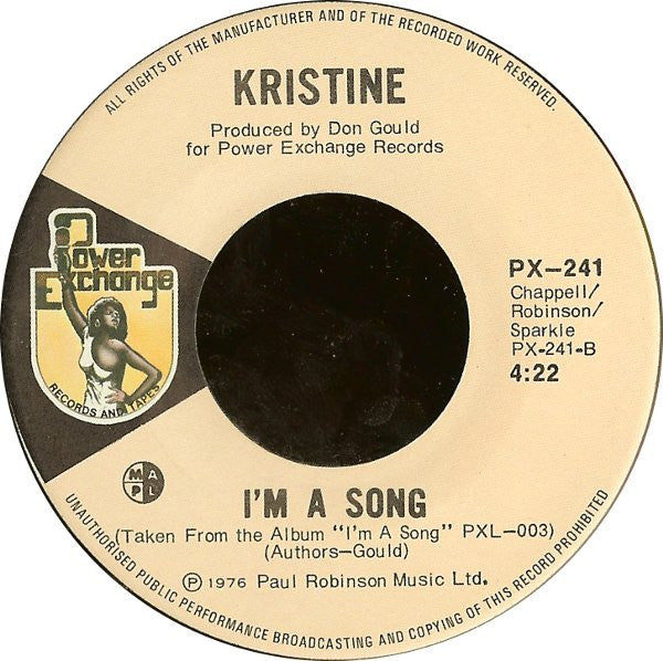 Kristine* : Photo Album / I'm A Song (7")
