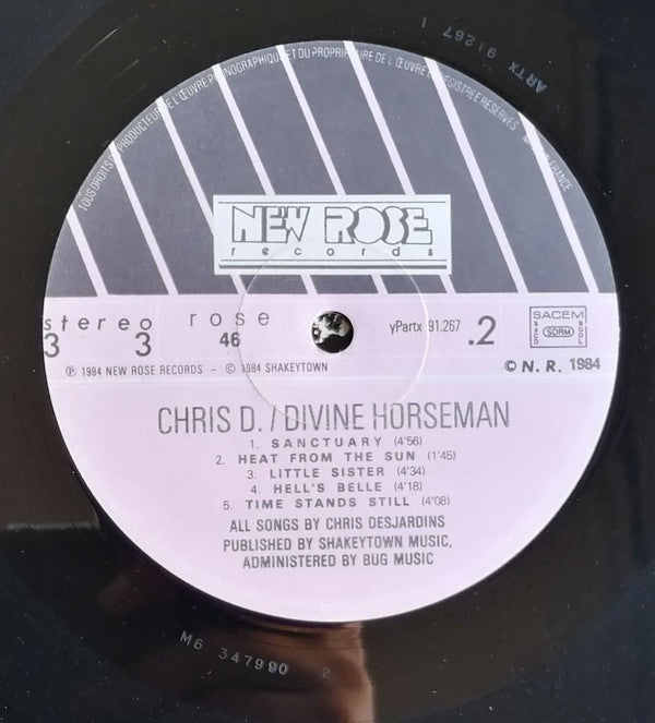 Chris D. / Divine Horsemen : Time Stands Still (LP, Album)