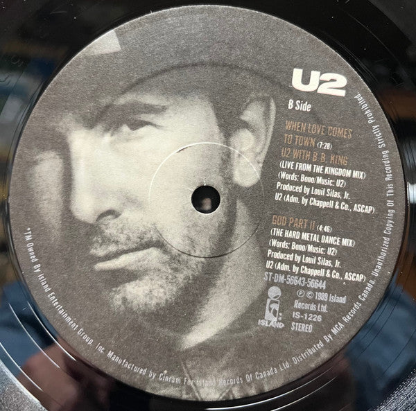 U2 With B.B. King : When Love Comes To Town (12")