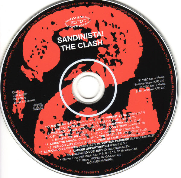 The Clash : Sandinista! (2xCD, Album, RE)