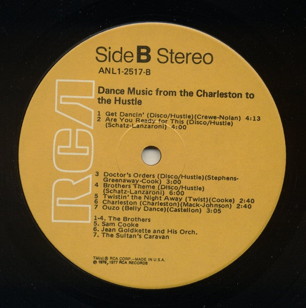 Various : Dance Music From The Charleston To The Hustle (LP, Comp)