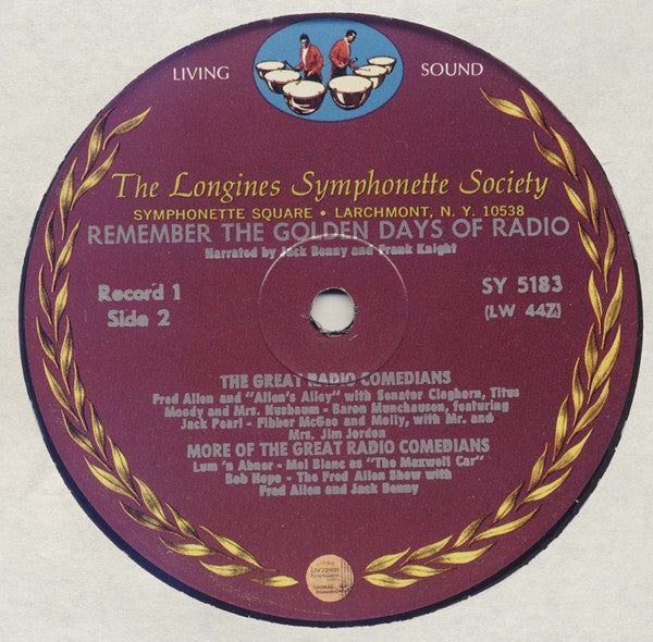 Jack Benny And Frank Knight : Remember The Golden Days Of Radio Volume 1 (LP)