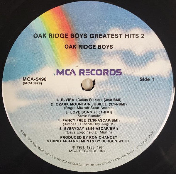 The Oak Ridge Boys : Oak Ridge Boys Greatest Hits 2 (LP, Comp)