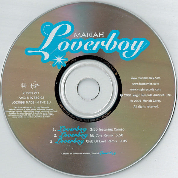 Mariah Carey : Loverboy (CD, Single, Enh)