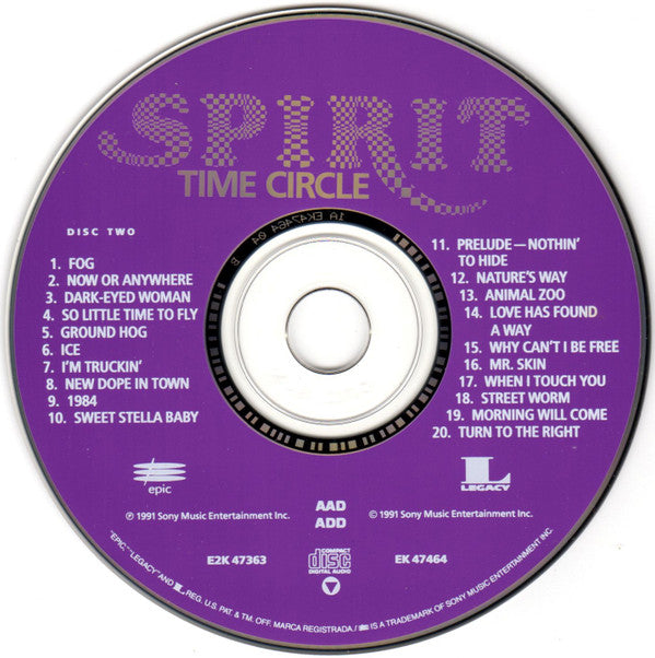 Spirit (8) : Time Circle (1968-1972) (2xCD, Comp, Mono, RM)