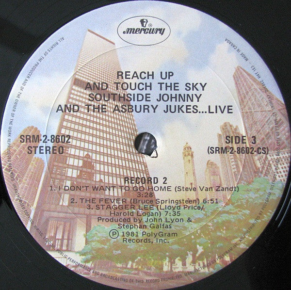 Southside Johnny & The Asbury Jukes : Live - Reach Up And Touch The Sky (2xLP)