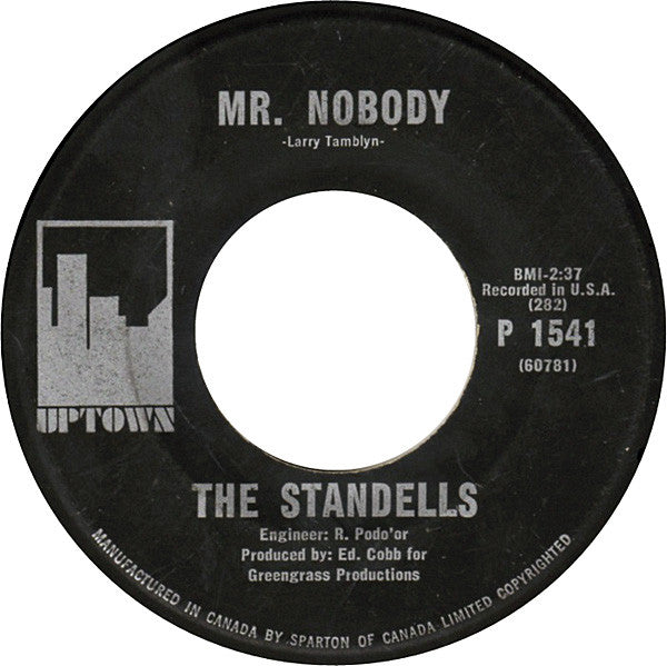 The Standells : Why Pick On Me / Mr. Nobody (7")
