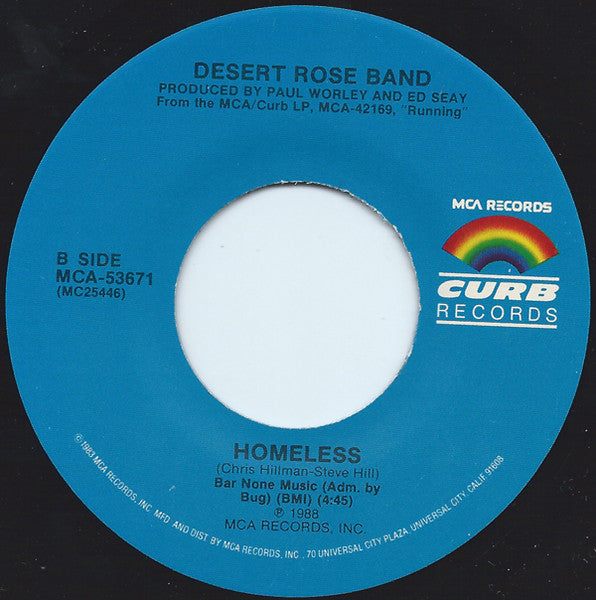 Desert Rose Band : Hello Trouble / Homeless (7")