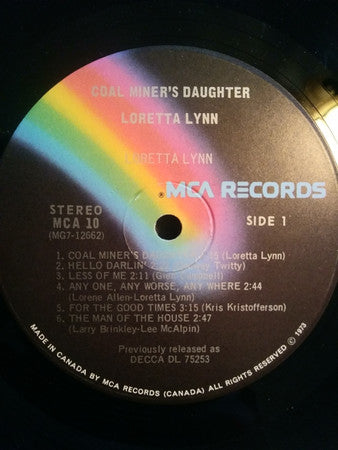 Loretta Lynn : Coal Miner's Daughter (LP, RE)
