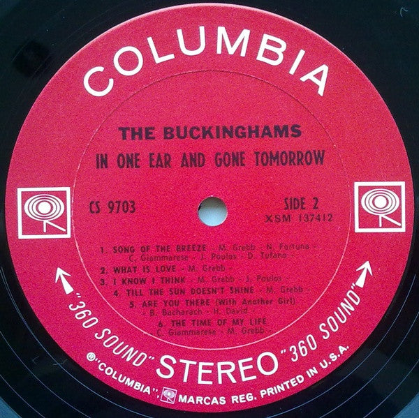 The Buckinghams : In One Ear And Gone Tomorrow (LP, Album)