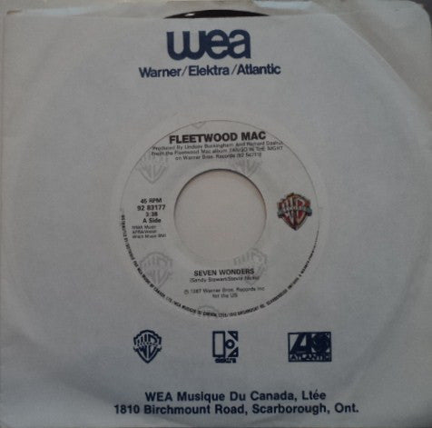 Fleetwood Mac : Seven Wonders (7", Single)