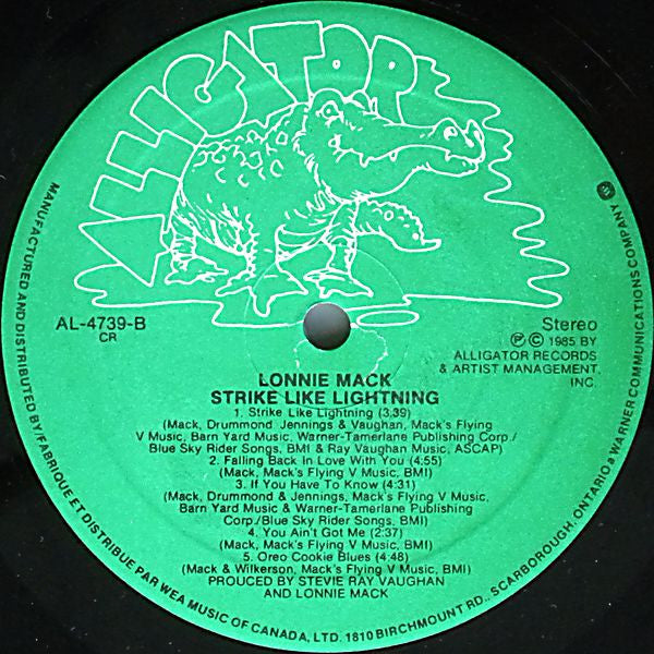Lonnie Mack : Strike Like Lightning (LP, Album)