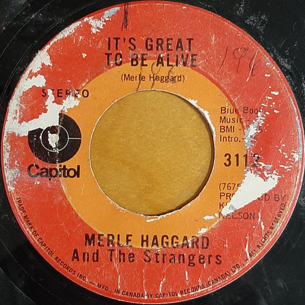 Merle Haggard And The Strangers (5) : Someday We'll Look Back / It's Great To Be Alive (7", Single)