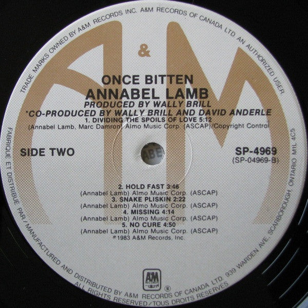 Annabel Lamb : Once Bitten (LP, Album)