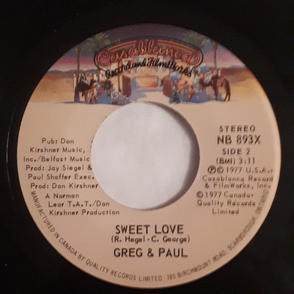 Greg Evigan & Paul Shaffer : She's A Rebel (7", Single)