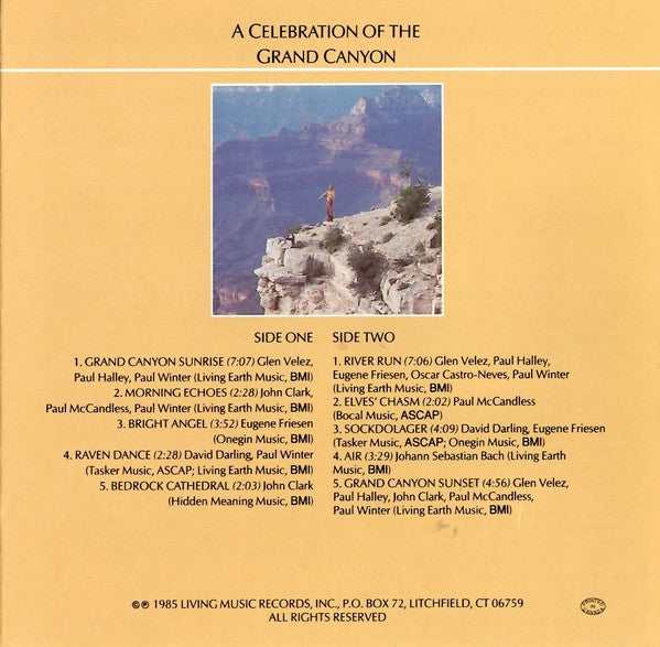 Paul Winter (2) : Canyon (CD, Album)