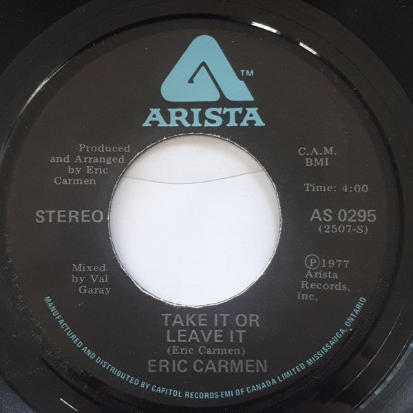 Eric Carmen : Boats Against The Current (7")