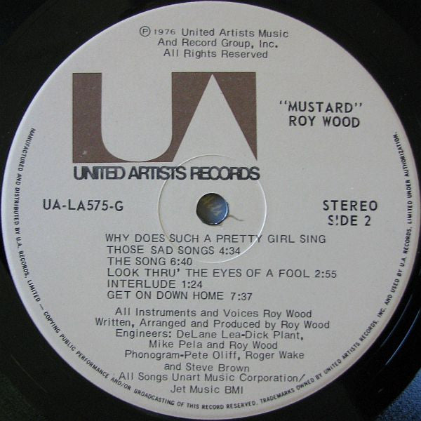 Roy Wood : Mustard (LP, Album)