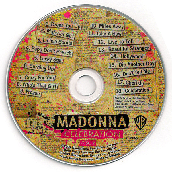 Madonna : Celebration (2xCD, Comp, RM)