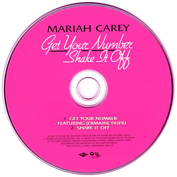 Mariah Carey : Get Your Number / Shake It Off (CD, Single)