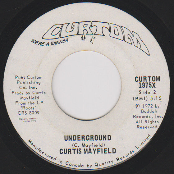Curtis Mayfield : Freddie's Dead (Theme From "Superfly") (7", Single)