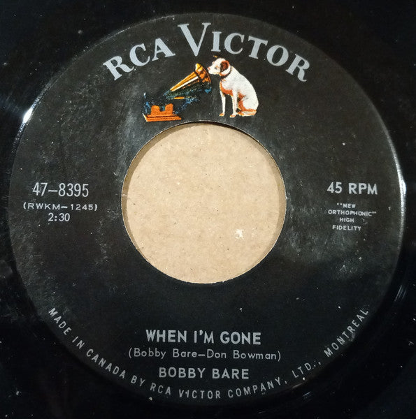 Bobby Bare : He Was A Friend Of Mine (7", Single)