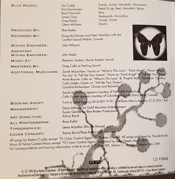 Blue Rodeo : Five Days In July (CD, Album)