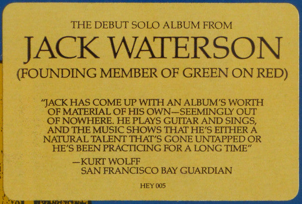 Jack Waterson : Whose Dog? (LP, Album)