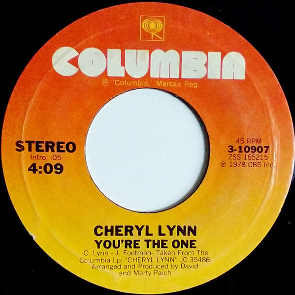 Cheryl Lynn : Star Love / You're The One (7", Ter)