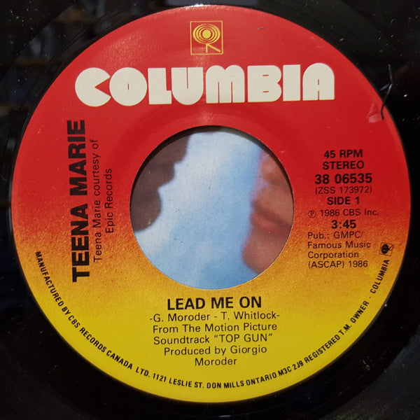 Teena Marie / Giorgio Moroder : Lead Me On / Lead Me On (Instrumental) (7", Single)