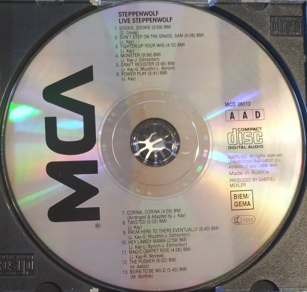 Steppenwolf : Live (CD, Album)