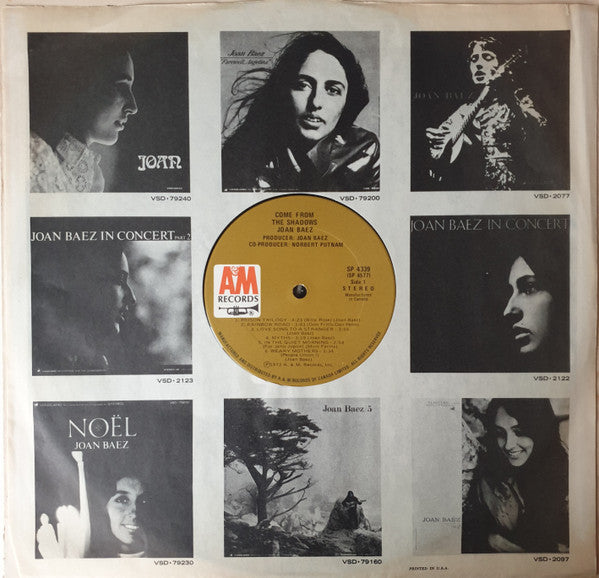 Joan Baez : Come From the Shadows (LP, Club, Uni)