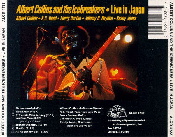 Albert Collins And The Icebreakers : Live In Japan (CD, Album, RE)