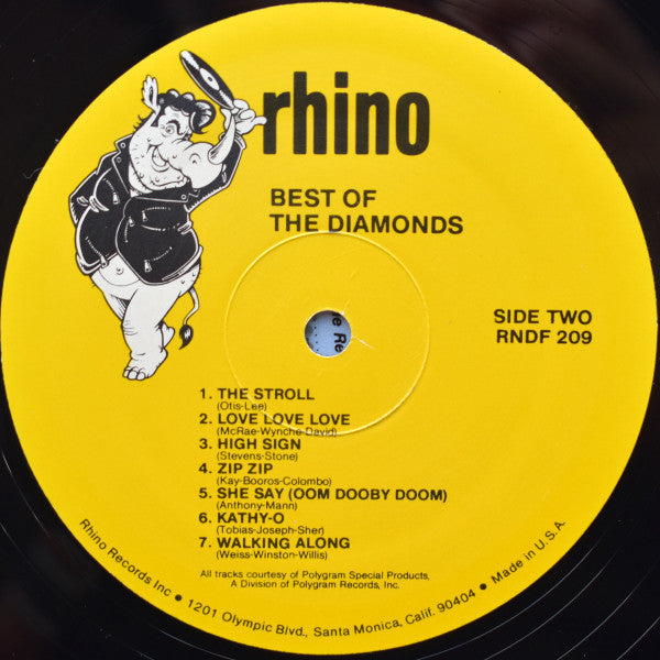 The Diamonds : Best Of The Diamonds (LP, Comp, Rai)