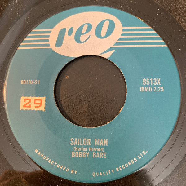 Bobby Bare : Sailor Man / Island Of Love (7", Single)