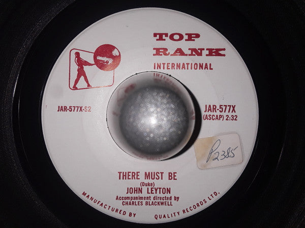 John Leyton : Johnny Remember Me / There Must Be (7", Single)