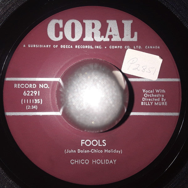 Chico Holiday : God, Country And My Baby / Fools (7", Single)