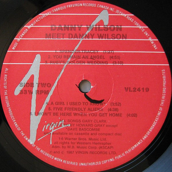 Danny Wilson (2) : Meet Danny Wilson (LP, Album)