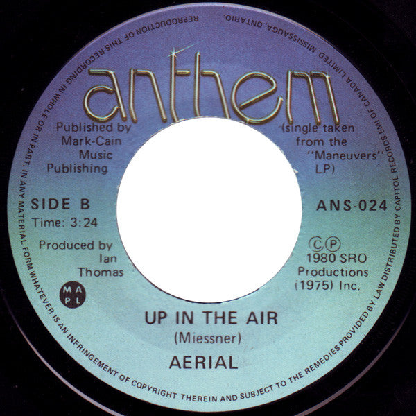 Aerial (4) : Tears That You Cry (7", Single)