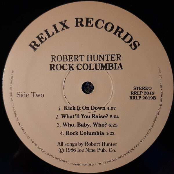 Robert Hunter : Rock Columbia (LP, Album)
