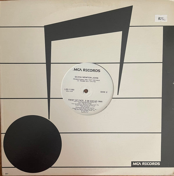 Olivia Newton-John : Twist Of Fate (12", Maxi, Promo, Glo)