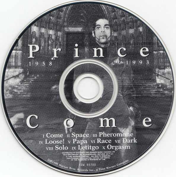 Prince : Come (CD, Album)