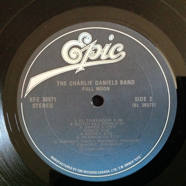 The Charlie Daniels Band : Full Moon (LP, Album)