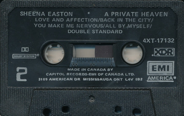 Sheena Easton : A Private Heaven (Cass, Album)