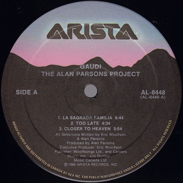 The Alan Parsons Project : Gaudi (LP, Album)