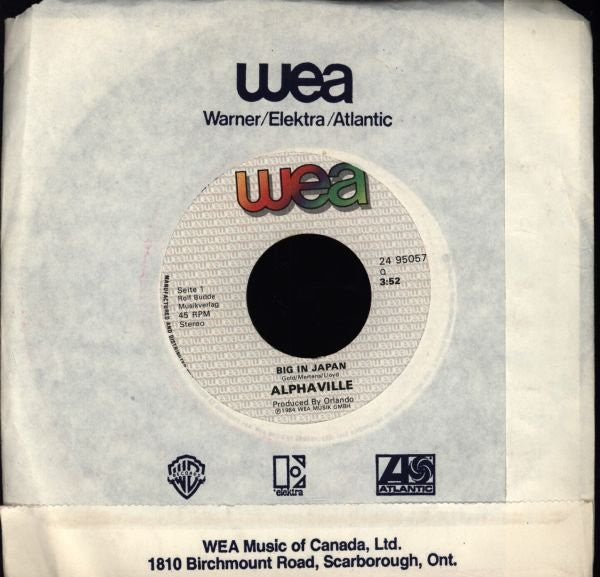 Alphaville : Big In Japan (7", Single)